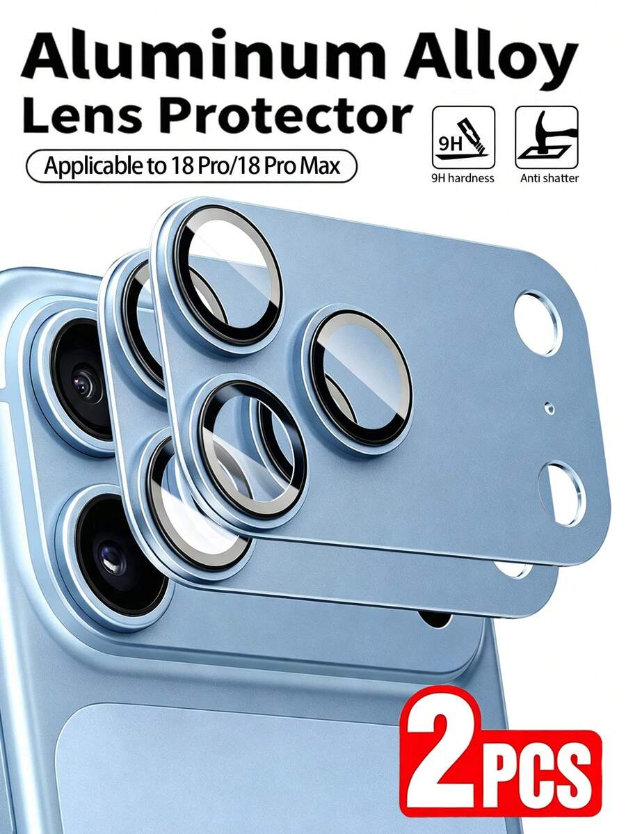 Navigator 2pcs/Pack, One-Piece Full Coverage Lens Film, Strong Adhesion Metal Camera Protector Cover, Suitable For Phone Case Design - Deep Blue, Compatible With IPhone Ultra/18 Pro Max/18 Pro/18/17e/17 Pro Max/17 Pro/17 Air/17/16 Pro Max/16 Pro/16 Plus/16/15 Pro Max/15/14/13/12 And Other Models.