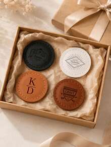 Personalized Golf Ball Marker, PU Leather Customized Golf Ball Marker, Golf Player Gift, Golf Travel, Anniversary Golf Gift, Birthday Golf Gift - Multicolor - View 6