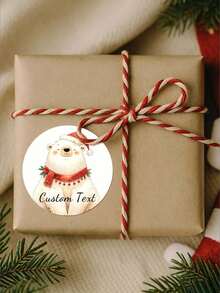 1/60/120pcs Customizable Christmas Round Stickers DIY Handmade Decorative Labels, Suitable For Storage Boxes, Storage Jars, Wardrobes, Drawers, File Cabinets Classification Labels, Ideal Gift For Colleagues, Family, Friends, Couples, Suitable For Christmas, Christmas Eve, Anniversary And Other Occasions - Multicolor 1 - View 6