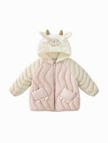 mini bala Baby Anti‑Static Padded Coat Warm Soft Outerwear For Baby Boys Girls Autumn Winter Wear - Rubber Powder - View 4