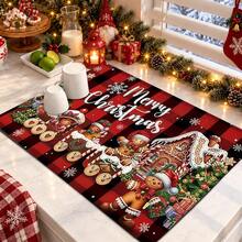 1pc Christmas Themed Printed Pattern Dish Drying Mat, Kitchen Countertop Bowl & Plate Rubber Bottom Drying Pad, Party Decoration, Super Absorbent Hidden Stain Dish Drying Mat, Soft Diatomaceous Earth With Rubber Backing Multi-Functional Kitchen Home Mat, Quick Dry Mat For Coffee Machine & Dish Rack, Kitchen Countertop Coffee Mat & Dish Drying Pad - LL LSD018 - View 10