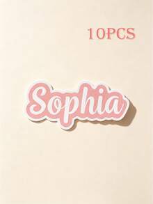 Customized Name Stickers, Multi-Purpose Self-Adhesive Labels, Suitable For Decorating Water Bottles And Gift Boxes - Multicolor - View 10