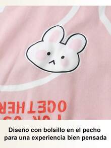 Women Pajama Sets - Pink Bunny - View 3