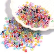 200/500/1000/2000pcs Mixed Color Mini Acrylic Dye Core Seed Beads Spacer Loose Beads For DIY Jewelry Making Bracelet Necklace Earrings Phone-Chain Key-Chain Accessories Craft Decoration - Multicolor - View 7