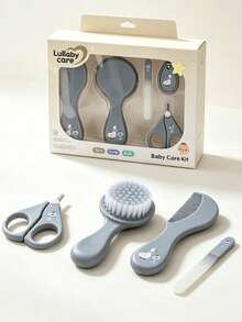 Baby Care Grooming Set With Comb, Brush, Cleaning Tools, Nail Clippers, Newborn Practical Gift Box - Multicolor - View 9