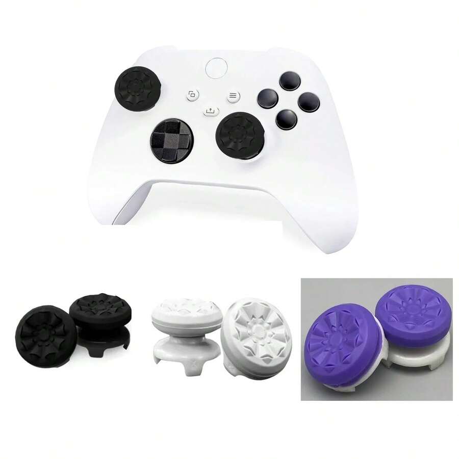 2 cái nắp kéo dài tay cầm tương thích với tay điều khiển chơi game Series, miếng bọc cần gạt ngón cái cao/thấp tương thích với One/One S - Xem 1