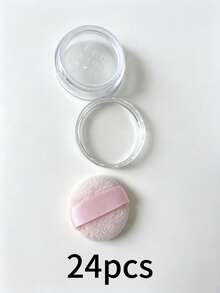 1 Pack 24/12pcs, Sealed Loose Powder Dispenser Bottles, 10g Capacity, Minimalist Wide Mouth Large Capacity Design, With Mini Powder Puff And 9-Grid Sieve, Suitable For Loose Powder, Liquid Foundation, Portable Cosmetic Storage Box, Portable Loose Powder Dispenser, Suitable For Travel, DIY Cosmetic Tools, DIY Storage Set, Travel Essentials, Perfect Gift For Women - Multicolor - View 8