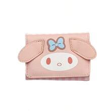 Cute PU Leather Cartoon Character Short Wallet, Japanese Style Cute Cartoon Print Multi-Color Foldable Small Purse, Suitable For Girls' Daily Use - Multicolor - View 8