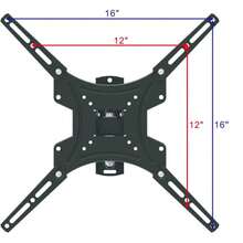 Full Motion TV Wall Mount For Most 32-55 Inch TVs, Max VESA 400 X 400mm, TV Monitor Wall Bracket With Swivel, Tilt, Extension, And Level Adjustment, Holds Up To 55 Lbs - Multicolor - View 2