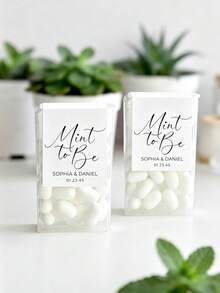 Nhãn kẹo bạc hà tùy chỉnh, nhãn dán cảm ơn quà tặng đám cưới, nhãn dán quà tặng đáp lễ - Chỉ nhãn, không bao gồm kẹo bạc hà - Nhiều màu - Xem 4