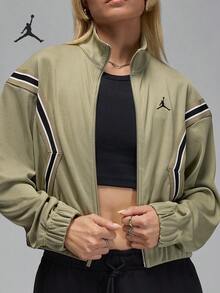 Nike/Jordan Women's Stand Collar Cropped Fitness Sports Jacket HQ9216-238 - HQ9216-238 - View 1