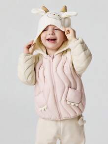 mini bala Baby Anti‑Static Padded Coat Warm Soft Outerwear For Baby Boys Girls Autumn Winter Wear - Rubber Powder - View 2
