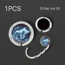 Multi-Purpose Foldable Handbag Hanger For Table, Portable Purse Hook With Christmas And Zodiac Sign Designs, Durable Metal Bag Holder For Desk, Restaurant, Cafe And Travel, Perfect Christmas Gift For Women, Great Stocking Stuffer For Her - Multicolor - View 29