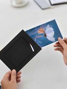 10pcs/Set Paper Photo Frames, Cardboard Photo Frames DIY Clip-On Photo Display Banner, Paper Photo Banner, Suitable For Wedding, Birthday, Holiday Party, Home Decor, Home And Wall Decoration (Includes Clips And T-Shaped Stand) Room Decoration - A - View 8
