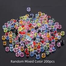200/500/1000/2000pcs Mixed Color Mini Acrylic Dye Core Seed Beads Spacer Loose Beads For DIY Jewelry Making Bracelet Necklace Earrings Phone-Chain Key-Chain Accessories Craft Decoration - Multicolor - View 9
