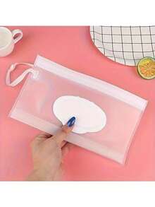 1PC Portable Wet Wipes Dispenser, Lightweight Container, Bathroom Tissue Holder, Essential For Household And Outdoor Travel - A - View 9