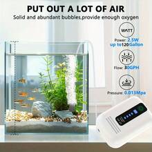 Lithium Battery Powered Portable Aquarium Air Pump And Oxygen Pump, USB Rechargeable Fish Tank Bubble Aerator, Suitable For Outdoor Fishing - Multicolor - View 3