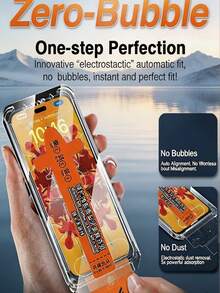 4Pcs HD Tempered Glass Film, One Click Dust-Proof Installation, Dust-Free Box, Mobile Phone Screen Protector Compatible With IPhone 18 Pro Max 17 16 15 14 Plus 13 12 11 Series, 9H Hardness Silk Screen Printing Process, Full Coverage, Explosion-Proof, Scratch Resistant Bubble Free, Automatic Adsorption, Smooth And Oil Repellent Protective Film - Clear - View 6
