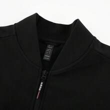 Adidas Jaket Olahraga Kasual Kerah Tegak Gaya Pasangan Baru untuk Latihan Lari di Luar Ruangan - Hitam - View 4