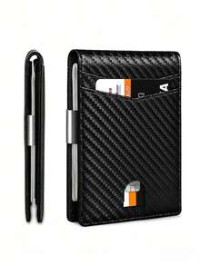 HOVI'S Men's Wallet Anti-Theft Slim Wallet For Men & Card Holder For Men With Clip Fashion Thin Multifunction Men Credit Card Holder Front Pocket Wallet - Multicolor - View 9
