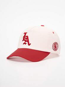 1pc Men's Fashion "LA" Baseball Cap, Breathable Adjustable Sun Hat, Suitable For Outdoor Activities & Travel - Multicolor - View 5