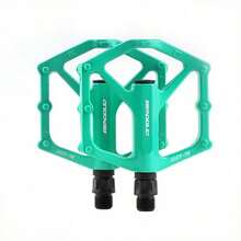 1 Pair Aluminum Alloy Mountain Bike Pedals, Wider Non-Slip Bearing Pedals, Suitable For Road Bikes And Bicycles - Multicolor - View 10