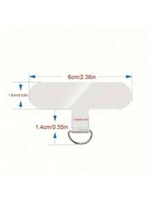 10pcs Universal Phone Lanyard, 2.4 Inch, Durable Nylon Detachable Strap With Card Holder, Smartphone Strap Patch Tether Pad - Multicolor - View 3