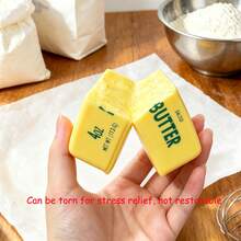 Slow Rise Squish Giant Cheese Squishy Cube Butter Stick Toy - Moist And Soft, Relieves Anxiety And Stress - Multicolor - View 9