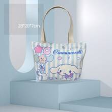 SANRIO 1 pc Tas Bekal Kanvas Motif Anime Kartun, Tas Tote Tangan, Kantong Penyimpanan, Tas Hadiah Kecil Lucu Ukuran Besar untuk Pelajar dan Pekerja Kantor, Tas Kotak Bento Insulasi - Berbagai gaya - View 5