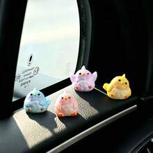 6pcs Cute Colorful Mini Parrot Car Dashboard Desktop Ornament DIY Auto Interior Office Desk Computer Screen Decor Accessories Gift For Bird Lovers - Colorful Parrot - View 4