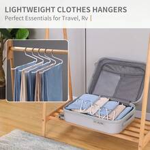 10/20pcs Thickened Goose Neck Hangers Open Design Easy Hang Non-Slip Pants Rack Suitable For Pants Scarf Shawl Storage - View 8