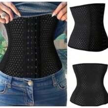 Cinta Modeladora de Alta Compressão para Mulheres, Modelador para Cintura e Barriga, Suporte Abdominal para Uso Diário e Fitness  > - Preto - Visão 1