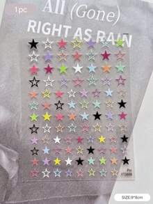 2 Styles Colorful Plaid Star Decorative Stickers, Fresh Contrast Color Minimalist Style, Suitable For Phone Cases, Tablets And Other Electronic Device Shells, Daily Items Surface Decoration - Decorative Stickers - View 8