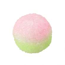 1pc Papaya Ice Jelly Yellow Gradient Ice Cream Squishy Toy, Handmade ASMR Sound-Controlled Stress Relief Ball, Ice Cream Texture Slow Rebound Fidget Toy For Office Workers - Multicolor - View 13