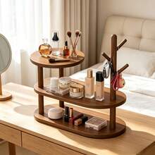 1PC Freestanding 2/3-Story Desktop Shelf With Tree Branch Hook, Bedroom Dressing Table Jewelry Storage Shelf, Living Room Key, Remote Control, Mobile Phone Scattered Layered Shelf, Christmas Home Decoration Display Shelf - Multicolor - View 5