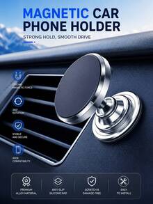 Universal Magnetic Phone Holder 360° Rotating Stand, Equipped With Thick Adhesive Pad And Magnetic Plate, Can Be Firmly Attached To Any Flat Surface. - Z6 - View 11