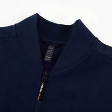 Adidas 新款情侶款戶外訓練跑步立領休閒運動外套夾克 - 寶藍色 - 查看 4