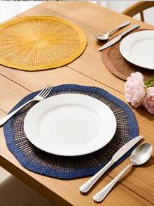1/4 Pcs Minimalist Fashion Placemats, Creative Shaped Table Mats, Bohemian Style Western Placemats, Vase Mats, Suitable For Various Occasions - Multicolor - View 1