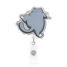 1pc Fun Cat Design Retractable Lanyard, Climbing Cat Decorative Stretch Cord, Office Desk Accessory - Multicolor - View 15
