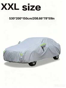 Summer Universal Car Cover - Sunproof, UV Resistant, Waterproof, Dustproof & Heat Resistant PEVA Material, 8 Sizes Available, All Season Vehicle Protection, Dustproof, Silver Appearance, Car Accessories - Multicolor - View 18