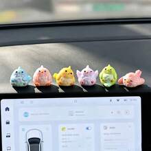 6pcs Cute Colorful Mini Parrot Car Dashboard Desktop Ornament DIY Auto Interior Office Desk Computer Screen Decor Accessories Gift For Bird Lovers - Colorful Parrot - View 8