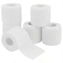 1 Set 5 Rolls Sports Elastic Bandage, Self-Adhesive Bandage, For Finger, Ankle, Wrist, Waist, Knee And Elbow Support, Suitable For Football, Basketball, Running, Fitness, Badminton, Tennis - Multicolor - View 5