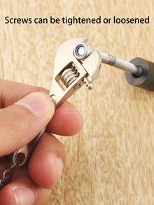 Simulation Screwdriver Keychain, Mini Wrench Keychain, Portable Multi Tool, Slotted Screwdriver, Key Ring Hook, Car Keychain, Bag Charm, Men's Gift - Multicolor - View 9