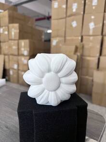DIY Paintable Plaster Cup, Aromatherapy Candle Plaster Cup Wax Diffuser Stone Container, Green Plant Container, Makeup Brush Holder, Decorative Jar - 1PC - View 13