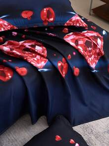 1pc Ultra-Soft Printed Bed Sheet, Lightweight As A Cloud, Soft And Breathable, Suitable For Various Bed Sizes - Single, Double, Queen, King. Machine Washable, Essential For Home And Student Dorms, Back To School Season, All Seasons, Room Decor - Multicolor - View 9