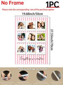 1pc Best Friend Print Personalised Print Quote Customized Wall Art, Birthday Gift For Her, Gift For Friend Custom Poster, Bestie Gifts, Valentines Keepsake Ictures Custom Photo, Customizable Things, Bedroom Decor For Adults, Optional Frame. - Multicolor - View 13