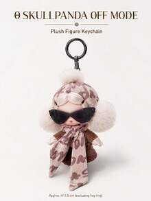 Pop Mart Gantungan Boneka Plush Labubu X SKULLPANDA Don't Want To Think - MultiWarna - View 1