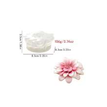 3D Dahlia Silicone Mold DIY Aromatherapy Candle Plaster Diffuser Stone Handmade Soap Flower Ornament Mold - Dahlia - View 3