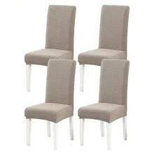 1/2/4/6pcs Diagonal Stripe Chair Cover, Decorative Dust-Proof Elastic Full Coverage Chair Slipcover, Removable And Washable - Multi-color - View 33