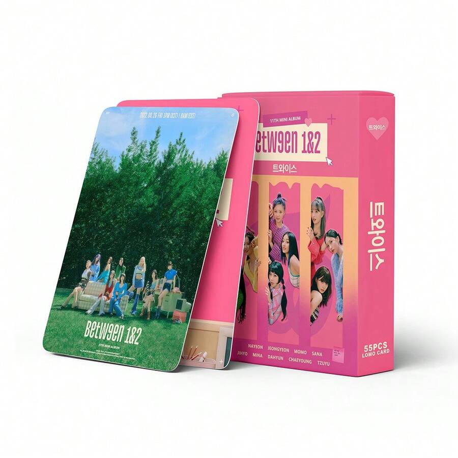 55pcs TW Girl Group New Album Between Collection Photocards KPOP Merchandise LOMO Cards - one-size - View 1